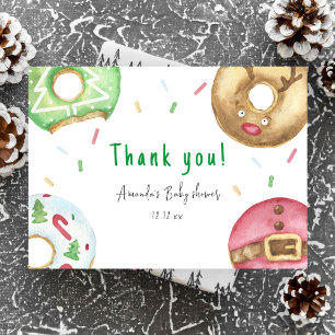 Kerst donuts Bedankt babyshower