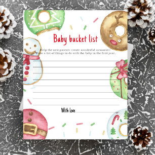 Kerst donuts koekjes Baby bucket list