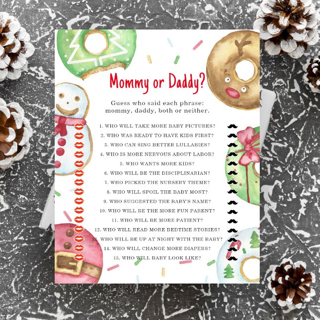 Kerst donuts koekjes - mama of papa spel (Creator heeft geüpload)