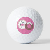 Kerst Donuts Strooibakkerij Prettig Kerstfeest Golfballen (Voorkant)