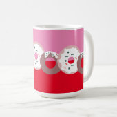 Kerst Donuts Strooigoed Bakkerij Prettig Kerstfees Koffiemok (Voorkant rechts)