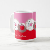 Kerst Donuts Strooigoed Bakkerij Prettig Kerstfees Koffiemok (Voorkant links)