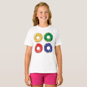 Kerst Donuts T-Shirt (Voorkant volledig)