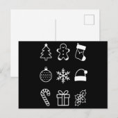 Kerst Doodle Gingerbread Tree Snoep Xmas Feestdagenkaart (Voorkant / Achterkant)
