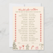 Kerst Doodle Hij zei Zij zei Kaart (Voorkant)