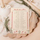 Kerst Doodle Hij zei Zij zei Kaart