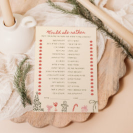 Kerst Doodle Hij zei Zij zei Kaart