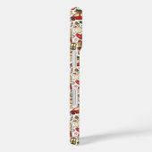 Kerst Doodle iPhone / iPad hoesje (Achterkant / Rechts)