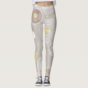 Kerst doodles: gouden folie achtergrond. leggings