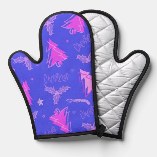 Kerst Dopamine Mittens Ovenwant (Voorkant / Achterkant)