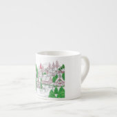 Kerst Dorp Espresso Mok (Voorkant rechts)