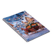 Kerst dorp illustratie notitieboek (Rechterzijde)