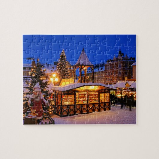 Kerst dorp puzzel (Horizontaal)