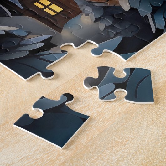 Kerst dorp puzzel (Zijkant)