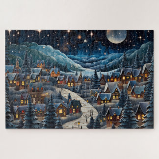 Kerst dorp puzzel