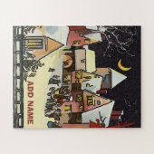 Kerst Dorp stijl Legpuzzel (Horizontaal)