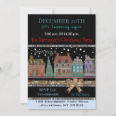 Kerst Dorp Vakantie Kerstfeest Kaart (Voorkant)