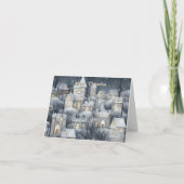 Kerst dorps scène kaart (Voorkant)