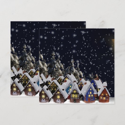 Kerst dorpshuizen (Voorkant / Achterkant)