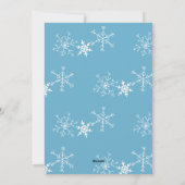 Kerst Dorpsplein met bosdieren Feestdagenkaart (Achterkant)