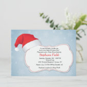 Kerst Douche Uitnodiging (Staand voorkant)