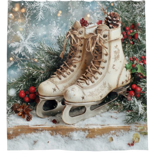 Kerst  Douchegordijn (Voorkant)