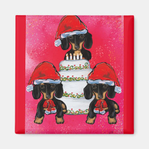 Kerst Doxies Magneet