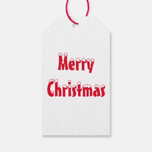 Kerst draak cadeau labels (pak van 10) cadeaulabel (Achterkant)