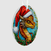 Kerst draak ornament (voorkant)
