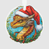 Kerst draak ornament (achterkant)