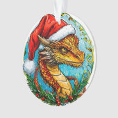Kerst draak ornament (voorkant)