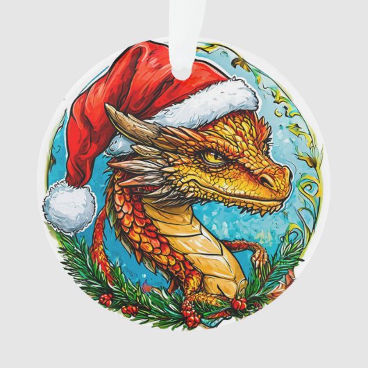 Kerst draak ornament (voorkant)