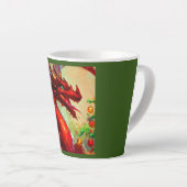 Kerst Dragon 1 Latte Mok (Rechterhoek)
