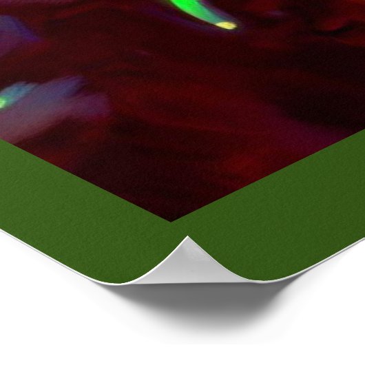 Kerst Dragon 1 Poster (Hoek)