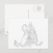 Kerst Dragon 2 Feestdagenkaart (Voorkant / Achterkant)