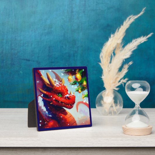 Kerst Dragon 2 Fotoplaat (Insitu)