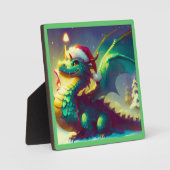 Kerst Dragon 3 Fotoplaat (Voorkant)