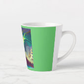 Kerst Dragon 3 Latte Mok (Rechts)