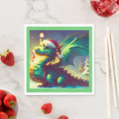 Kerst Dragon 3 Servet (Insitu)