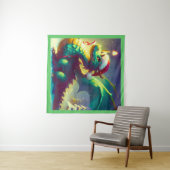 Kerst Dragon 3 Wandkleed (In Situ (horizontaal))