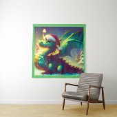Kerst Dragon 3 Wandkleed (In situ)
