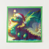 Kerst Dragon 3 Wandkleed (Voorkant)