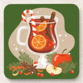 Kerst drank bier onderzetter (Voorkant)