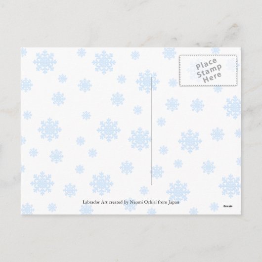 Kerst Drie Lab Puppies Feestdagenkaart (Achterkant)