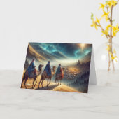 Kerst Drie Wijzen Na Een Ster Kaart (Gele Bloem)