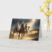 Kerst Drie Wijzen Na Een Ster Kaart (Gele Bloem)