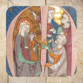 Kerst Driekoningen Geboorte Vierkante Sticker