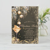 Kerst Drink Ballen van Oude Kerstkrans Koekjes Kaart (Staand voorkant)