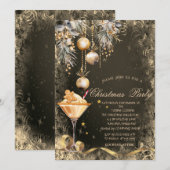 Kerst Drink Ballen van Oude Kerstkrans Koekjes Kaart (Voorkant / Achterkant)