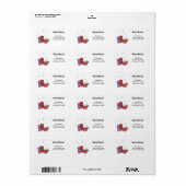 Kerst Drink Genot Etiket (Full Sheet)